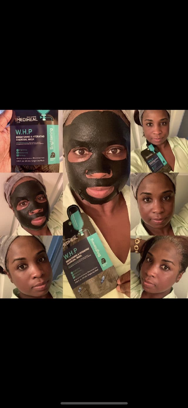 MEDIHEAL MEDIHEAL W.H.P Brightening & Hydrating Charcoal Sheet Mask review photo by Georgialion47