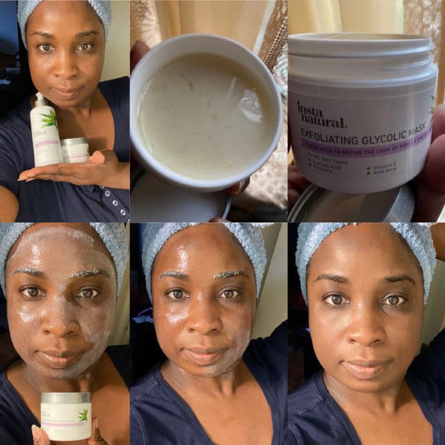 InstaNatural Exfoliating Glycolic Mask review photo by Georgialion47
