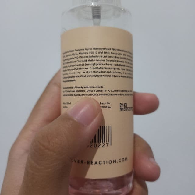Rollover Reaction Face Mist review photo by Ghina