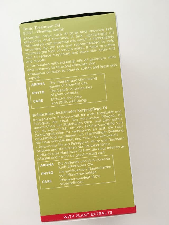 Clarins Tonic Body Treatment Oil review photo by Glowingclouds