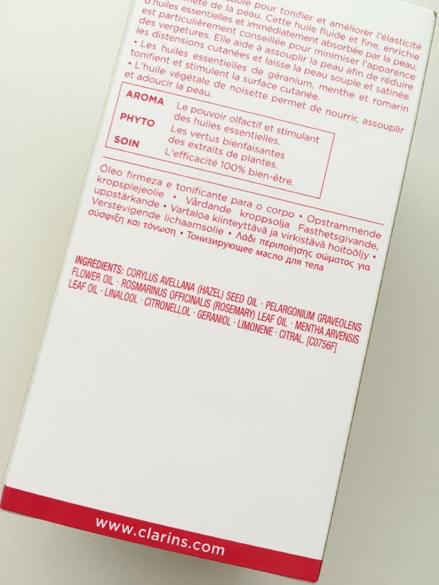 Clarins Tonic Body Treatment Oil review photo by Glowingclouds