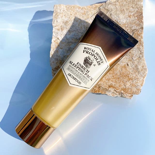 SKINFOOD Royal Honey Propolis Enrich Sleeping Pack review photo by GlowyGail