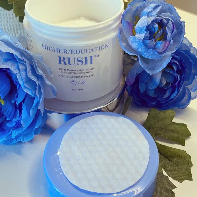 Higher Education Rush Clear Complexion Wipes with 2% Salicylic Acid review photo by Glowyforever