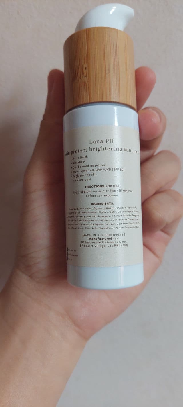Lana Skin Protect Brightening Sunblock SPF80 review photo by Gray17