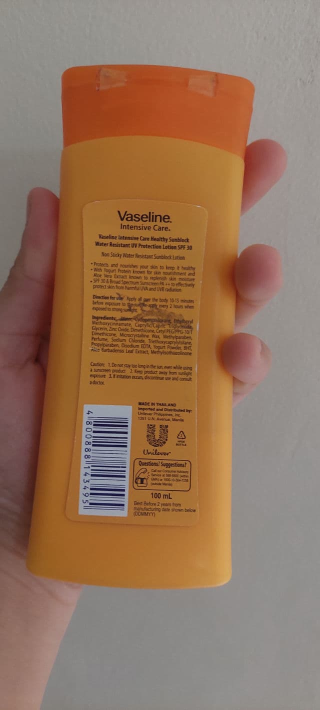 Vaseline Intensive Care Healthy Sunblock SPF30 Lotion review photo by Gray17