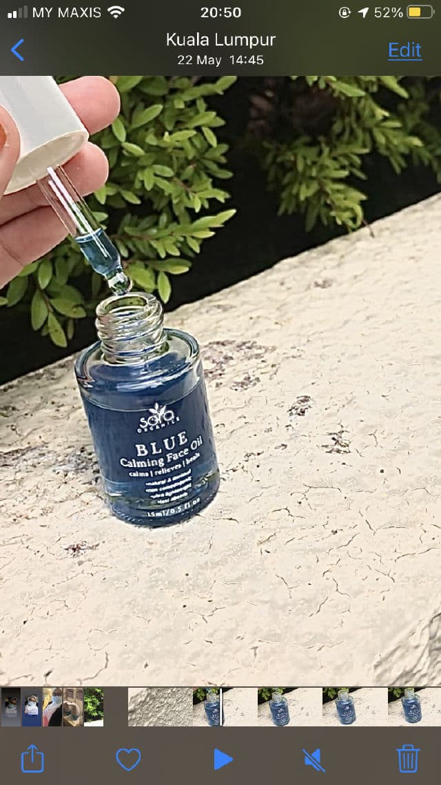 Sora Organics Blue Calming Face Oil review photo by Hannanoiii
