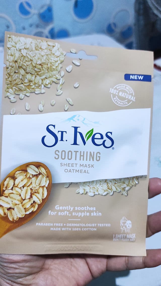 St. Ives Soothing Oatmeal Sheet Mask review photo by Harlina