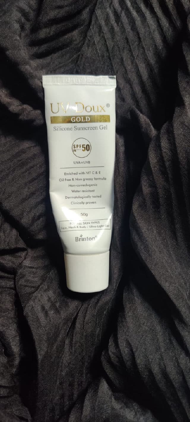 Brinton UV Doux SPF 50 Silicone Sunscreen Gel review photo by Hawwa