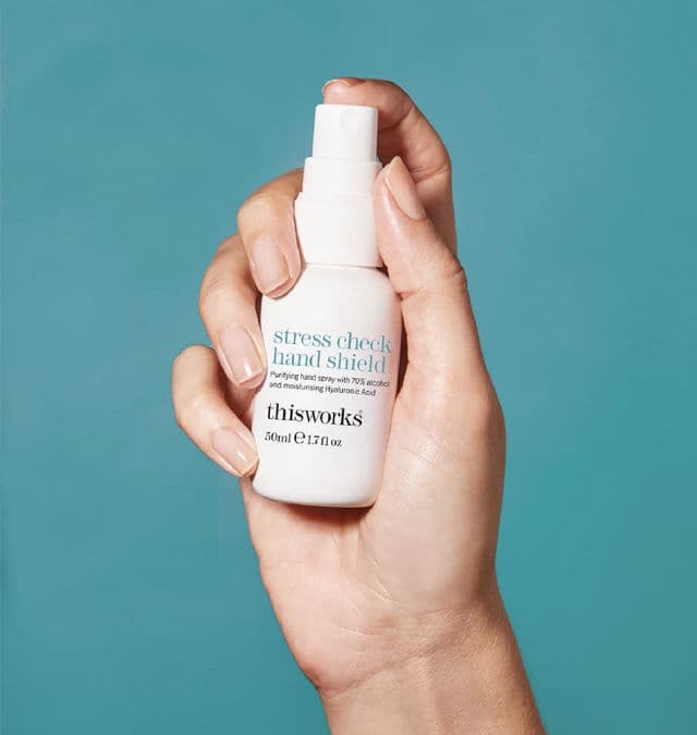 This Works Stress Check Hand Shield review photo by Hebskin