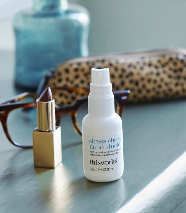 This Works Stress Check Hand Shield review photo by Hebskin