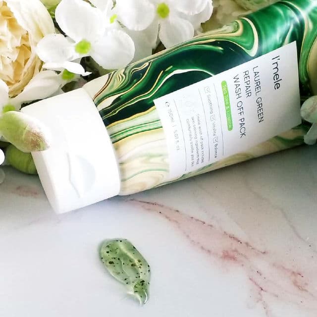 I'mele Laurel Green Repair Wash Off Face Mask Pack review photo by Hendrika01