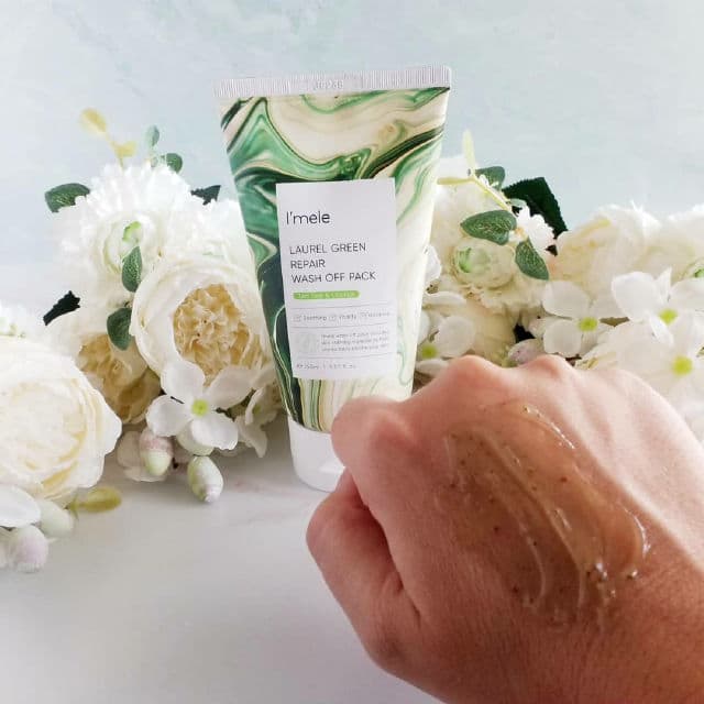 I'mele Laurel Green Repair Wash Off Face Mask Pack review photo by Hendrika01