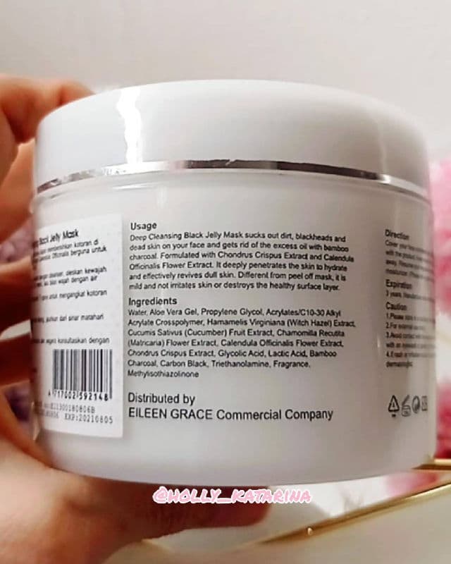 Eileen Grace Perfectly Reveal Deep Cleansing Black Jelly Mask review photo by Hollykatarina