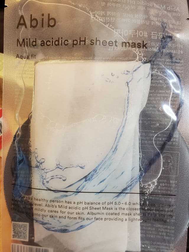 Abib Mild Acidic pH Sheet Mask Aqua Fit review photo by Jmeans77
