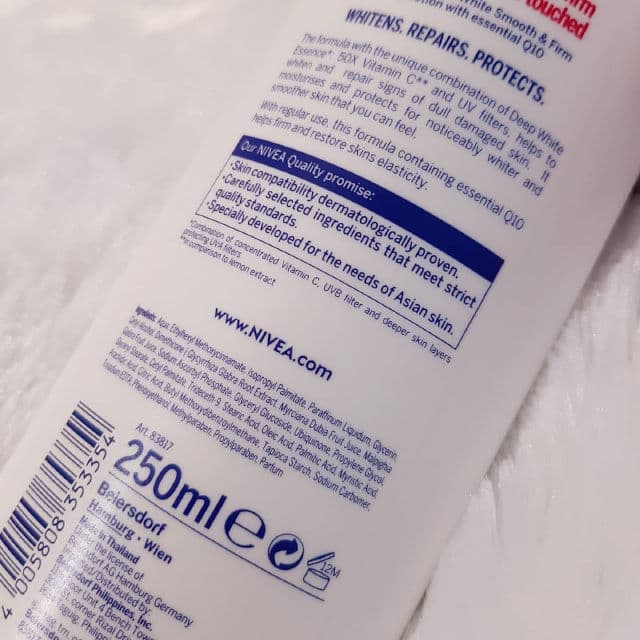 Nivea Extra White Smooth & Firm Body Lotion review photo by IvyPedrozo