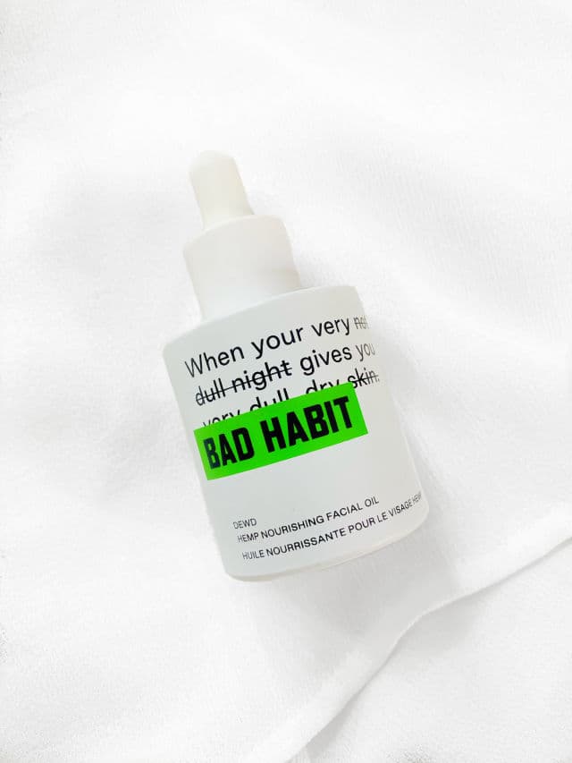 BAD HABIT Dewd Hemp Nourishing Facial Oil review photo by Janengz