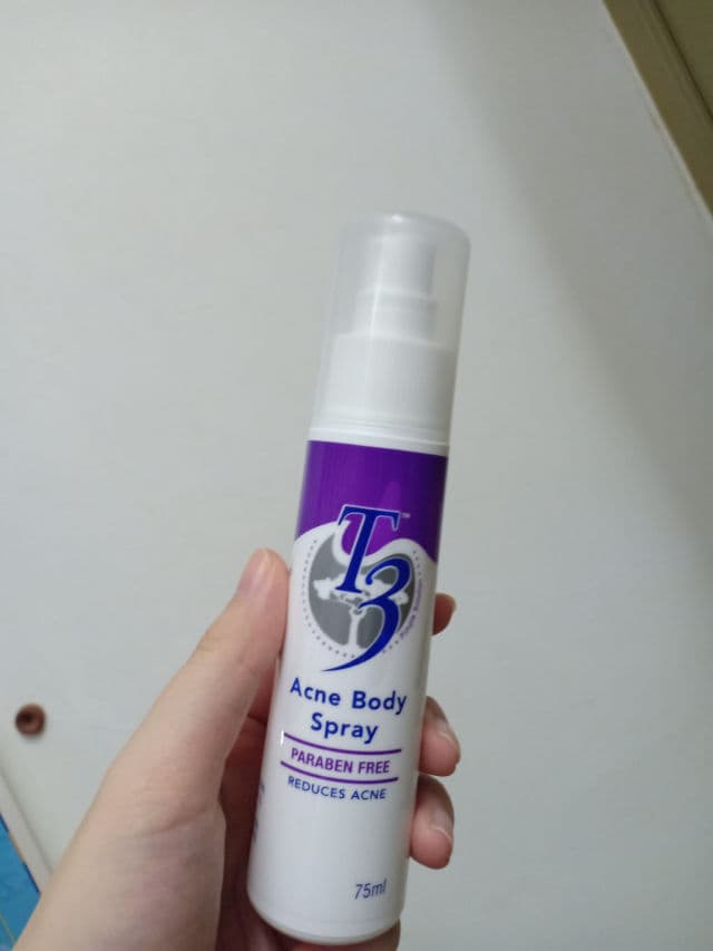 T3 Acne Body Spray review photo by JenLo