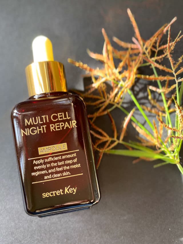 SECRET KEY Multi Cell Night Repair Ampoule review photo by JenniSkincareBlog