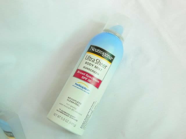 Neutrogena Ultra Sheer Body Mist Sunscreen SPF 45 review photo by Jennir