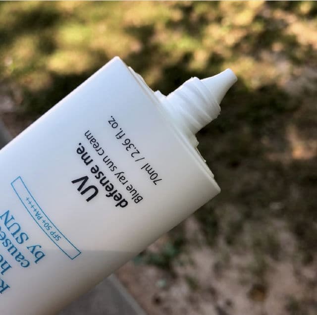 make p:rem UV Defense Me. Blue Ray Sun Cream SPF50+ PA++++ review photo by JessiRU