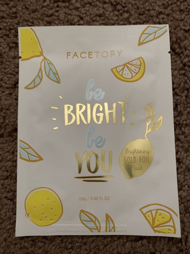 facetheory Be Bright Be You Foil Mask review photo by JhaMan