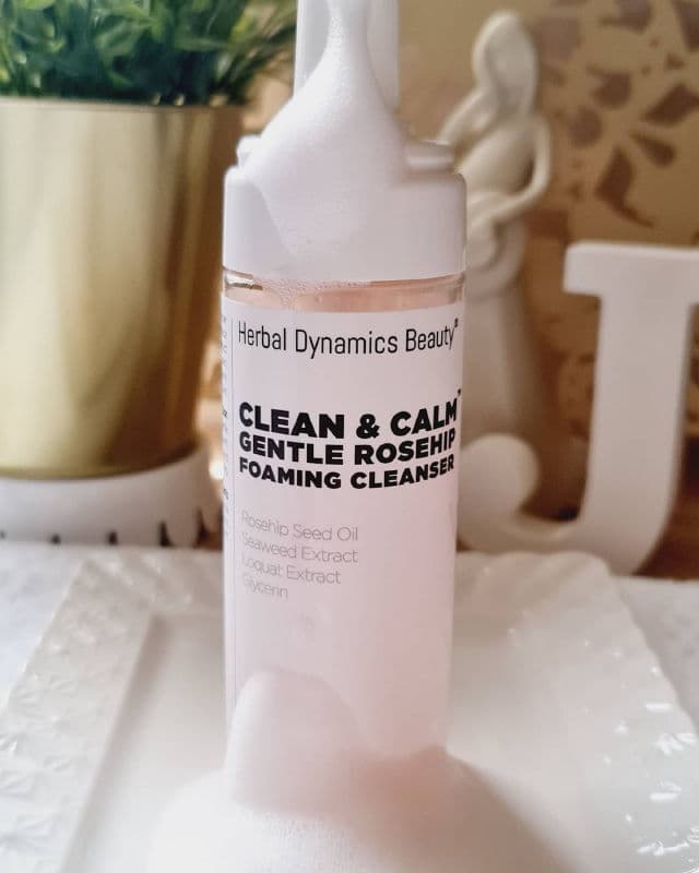 Herbal Dynamics Beauty Clean & Calm® Gentle Rosehip Foaming Cleanser review photo by Jonette