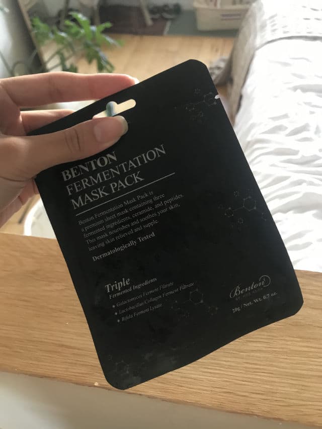 BENTON Fermentation Mask Pack  review photo by Jordybean
