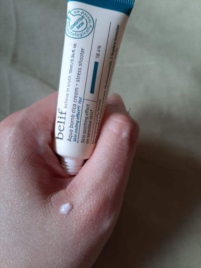 belif Stress Shooter Cica Bomb Cream review photo by JuditMTeaches