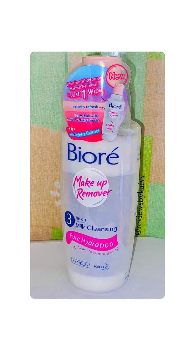 Biore 3 Fusion Milk Cleansing Makeup Remover (Pure Hydration) review photo by Kaiiixx