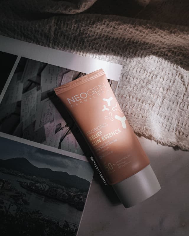 NEOGEN Probiotics Relief Sun Essence SPF 50 PA++++ review photo by thesundaefave