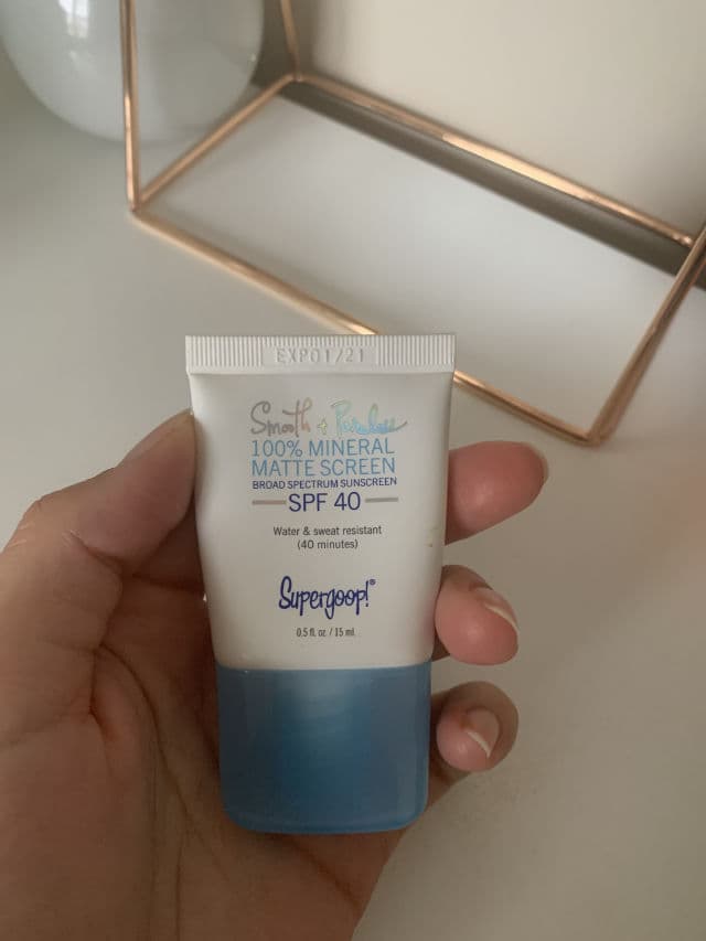 Supergoop! Smooth & Poreless 100% Mineral Matte Sunscreen Broad Spectrum SPF 40 review photo by Katerynabeauty