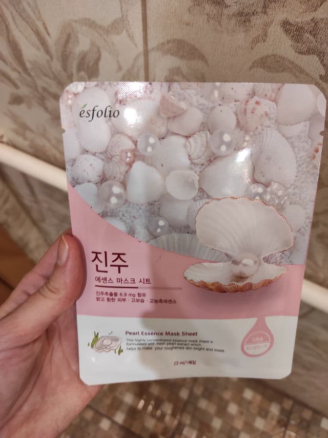 ESFOLIO Clean Skin Essence Mask Sheet (Pearl) review photo by Katherina