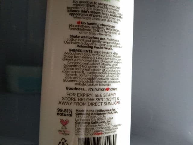 Human Heart Nature Balancing Toner review photo by Keyyyylaki