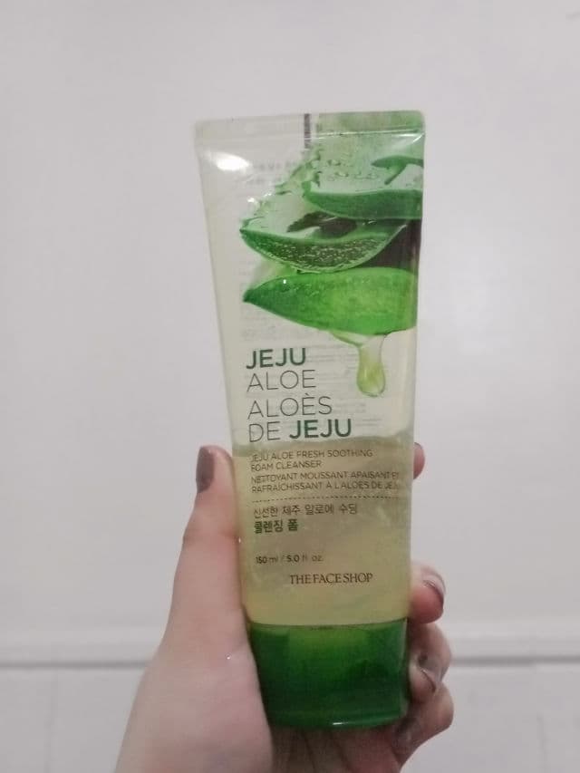 THE FACE SHOP Jeju Aloe Fresh Soothing Foam Cleanser review photo by Kimchied