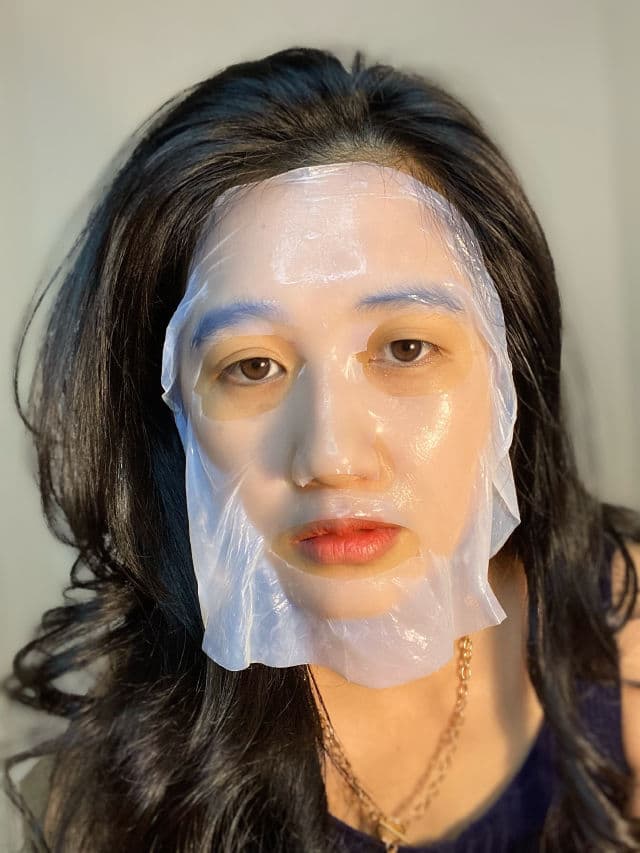 When Glamour Base Firming Premium Bio-Cellulose Sheet Mask review photo by Klinch