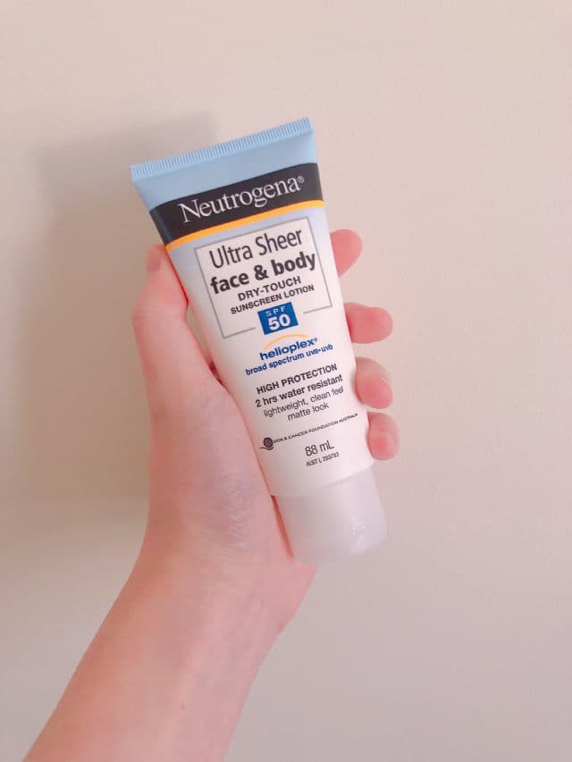 Neutrogena Ultra Sheer Face & Body Lotion SPF50 review photo by Klyn
