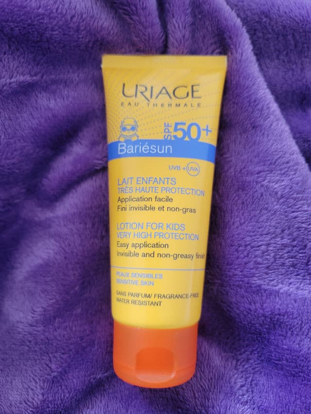 Uriage Bariesun Kid Milk SPF50+ review photo by KristinaC
