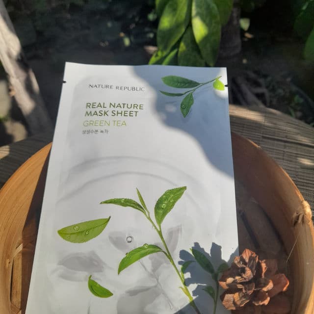 NATURE REPUBLIC Real Nature Green Tea Mask Sheet review photo by Kusuma
