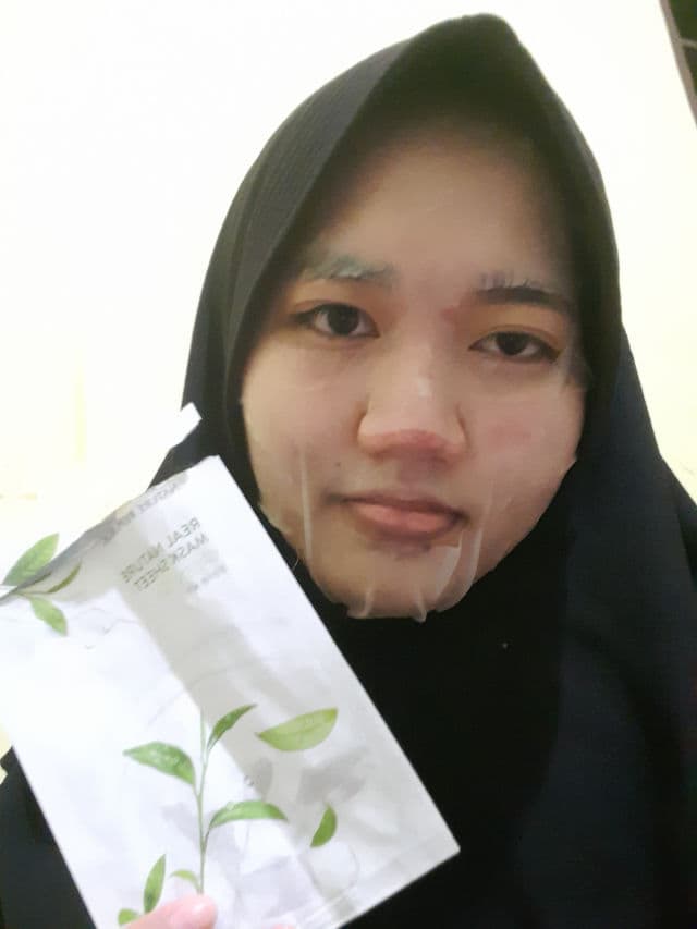NATURE REPUBLIC Real Nature Green Tea Mask Sheet review photo by Kusuma