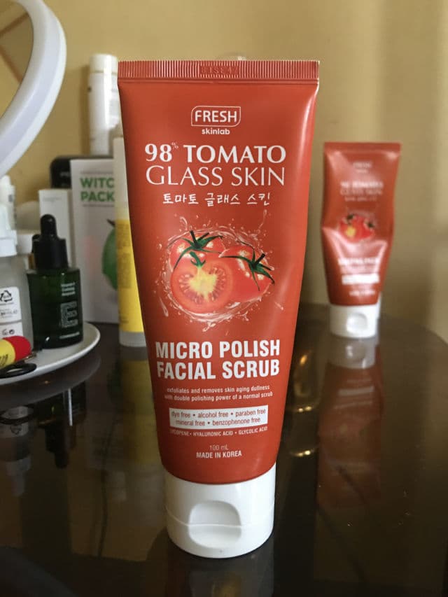 Fresh Skinlab Tomato Glass Skin Micro Polish Facial Scrub review photo by KylieP