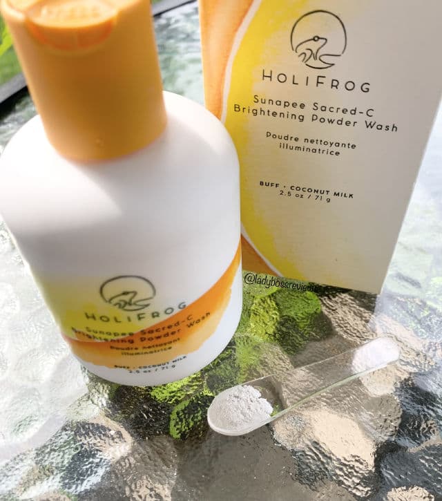 Holifrog Sunapee Sacred-C Brightening Powder Wash review photo by LadyBossReviews