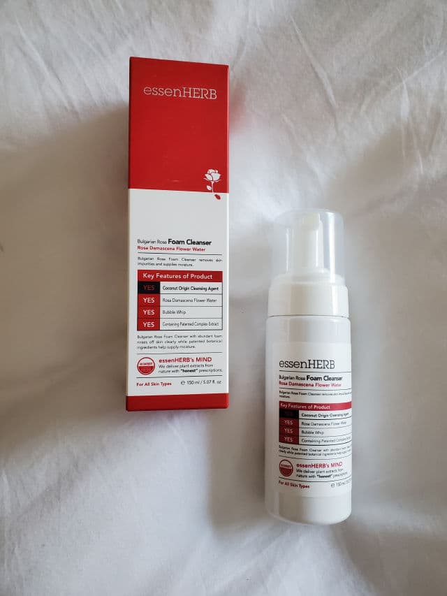 essenHERB Bulgarian RoseFoam Cleanser review photo by LauraJayne