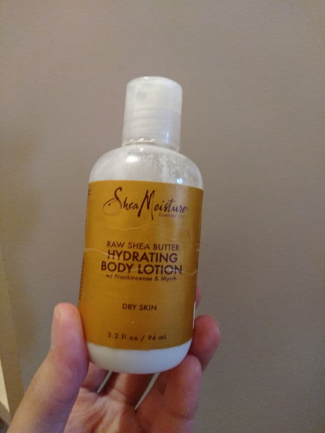 SheaMoisture Raw Shea Butter Hydrating Body Lotion with Frankincense & Myrrh review photo by Littledarling27