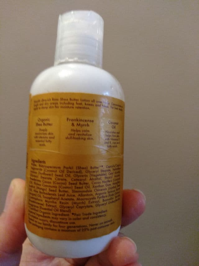 SheaMoisture Raw Shea Butter Hydrating Body Lotion with Frankincense & Myrrh review photo by Littledarling27