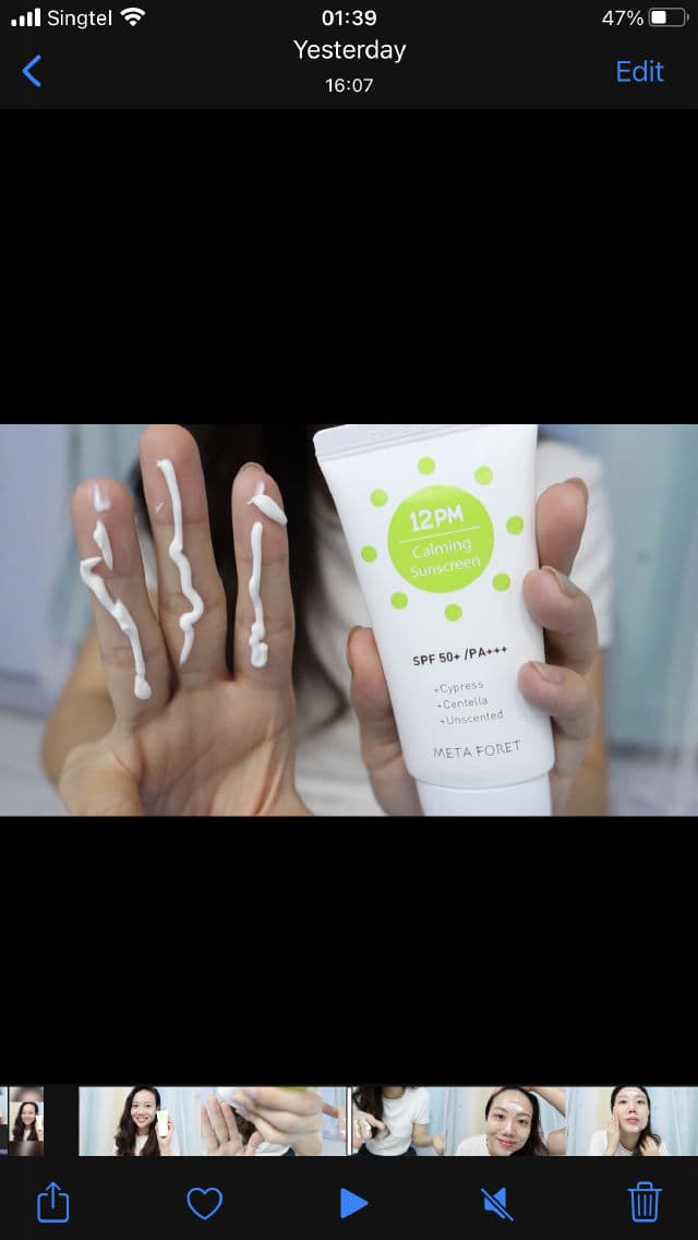 Meta Foret 12PM Calming SunScreen SPF50+ /PA+++ review photo by Lovemisomeskin