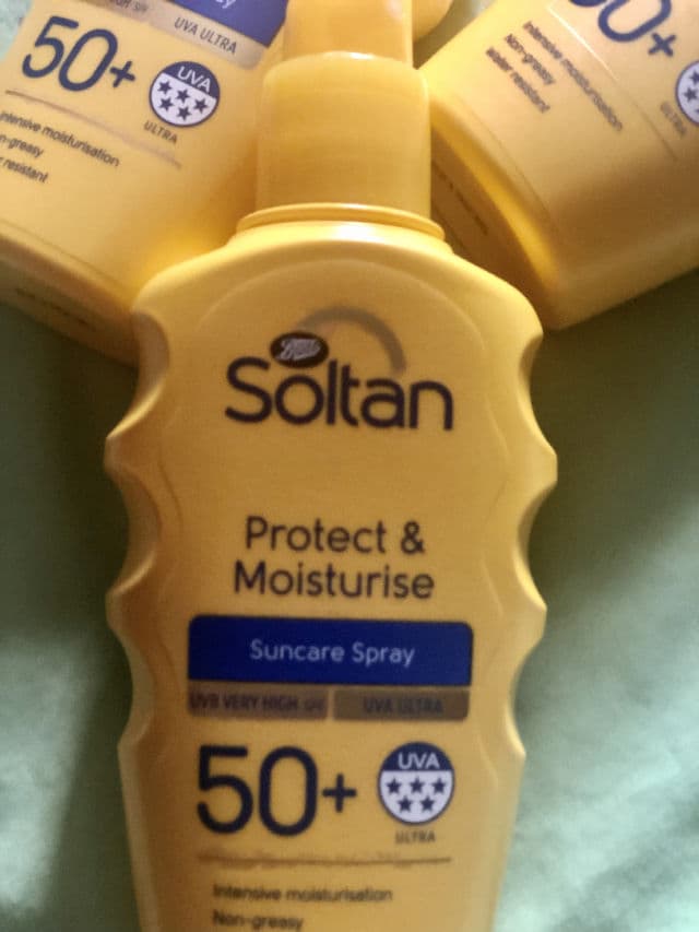 Boots Soltan Protect & Moisturise Sun Cream Spray SPF50+ review photo by Lylakins