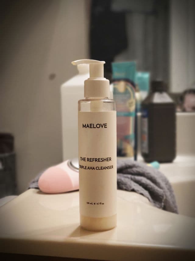 Maelove The Refresher Triple AHA Cleanser review photo by Maidenky