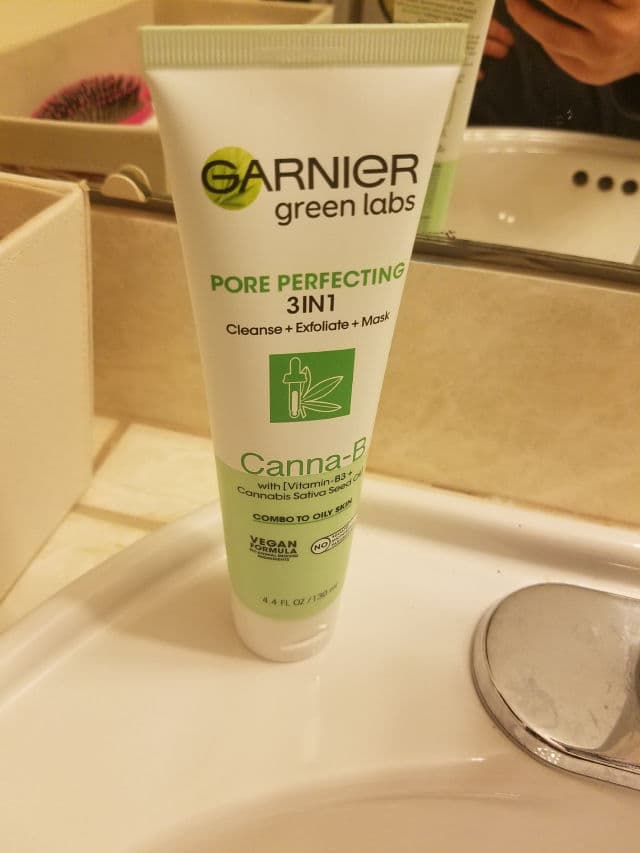Garnier Green Labs Canna-B Pore Perfecting 3IN1 Cleanse + Exfoliate + Mask review photo by MakeupMab