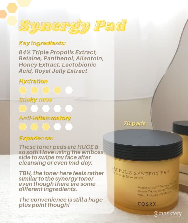 COSRX Full Fit Propolis Synergy Pad review photo by Masktery