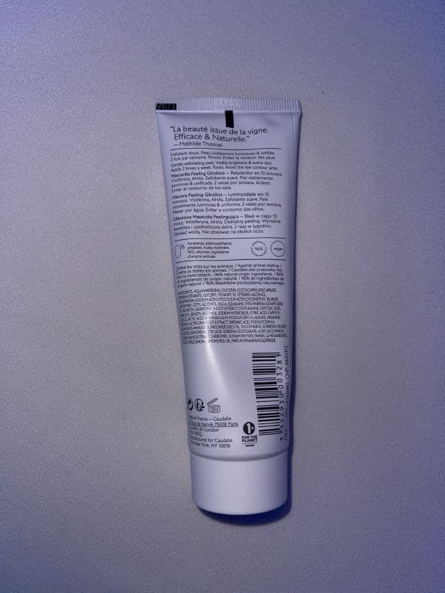 Caudalie Paris Vinoperfect Brightening Glycolic Peel Mask review photo by MegD630